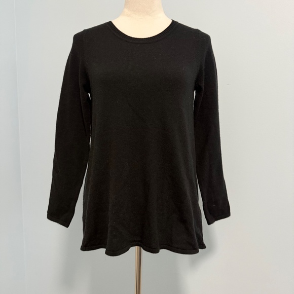 Soft Surroundings Petite Sirena Wool Blend Black Sweater Size PXS - Picture 2 of 10